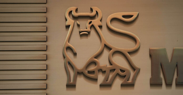 The Merrill Lynch bull logo.