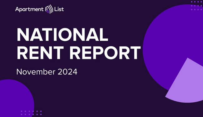 The national median rent dipped 0.7% in October as rental housing enters the slow season and the vacancy rate rises.