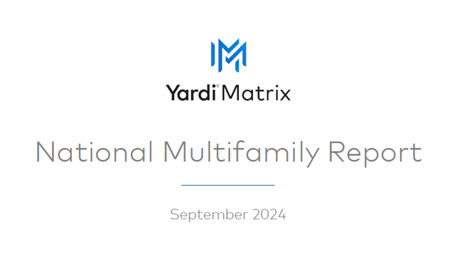 Multifamily rents were falling in September, but interest-rate cuts and robust GDP and job growth give multifamily a shot in the arm