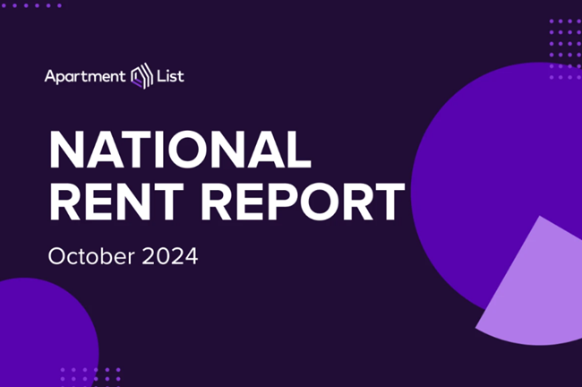 The national median rent dropped 0.5% in September, according to the October report from Apartment List as 80 of top 100 markets saw a drop