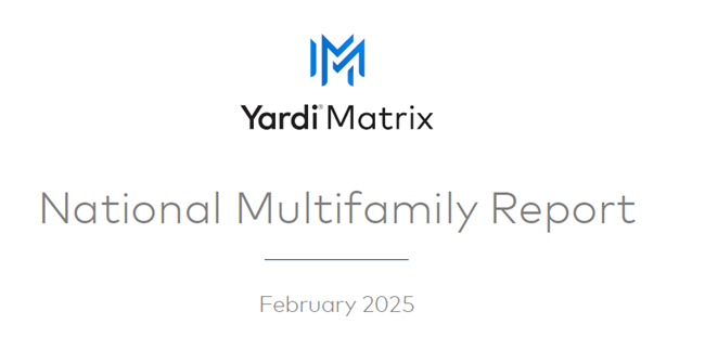 Multifamily rents were flat in February according to Yardi Matrix, but the company sees tests and challenges coming.