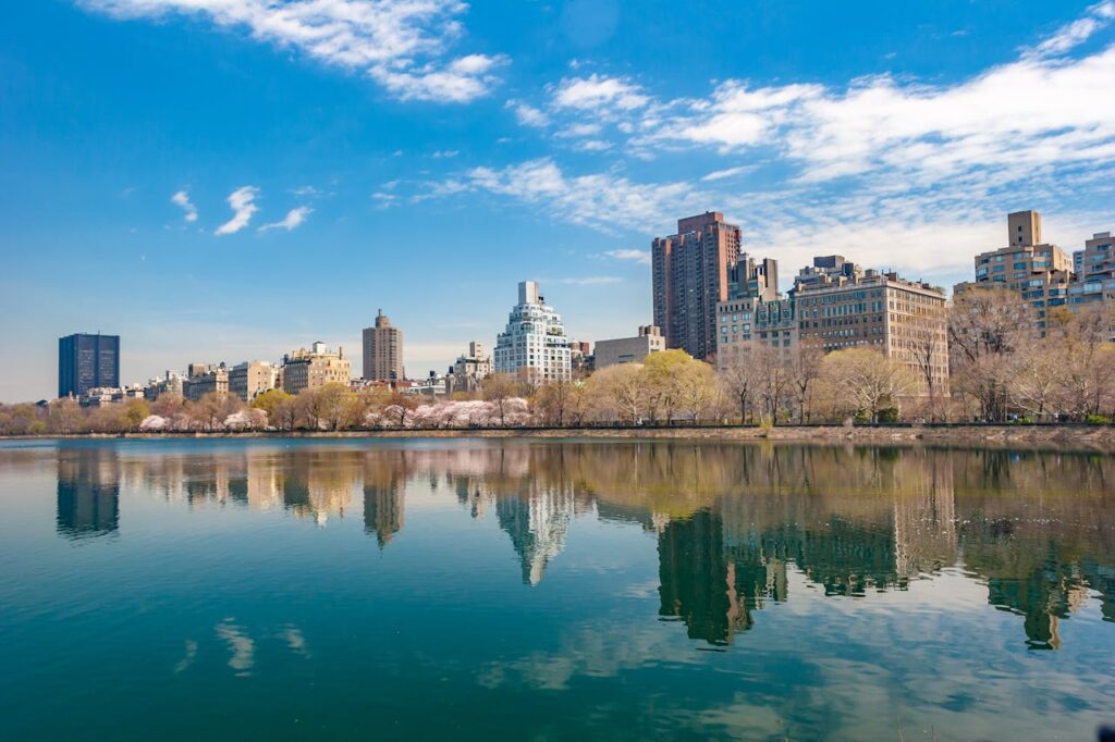 What to Look for When Choosing a Neighborhood in NYC 2 River and trees, blue sky in New York, city lines
